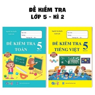 Sách - combo đề kiểm tra toán và tiếng việt lớp 5 - học kì 2