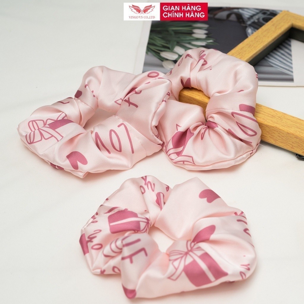 DÂY BUỘC TÓC SCRUNCHIE DỄ THƯƠNG NHIỀU MÀU DBTL VNGO