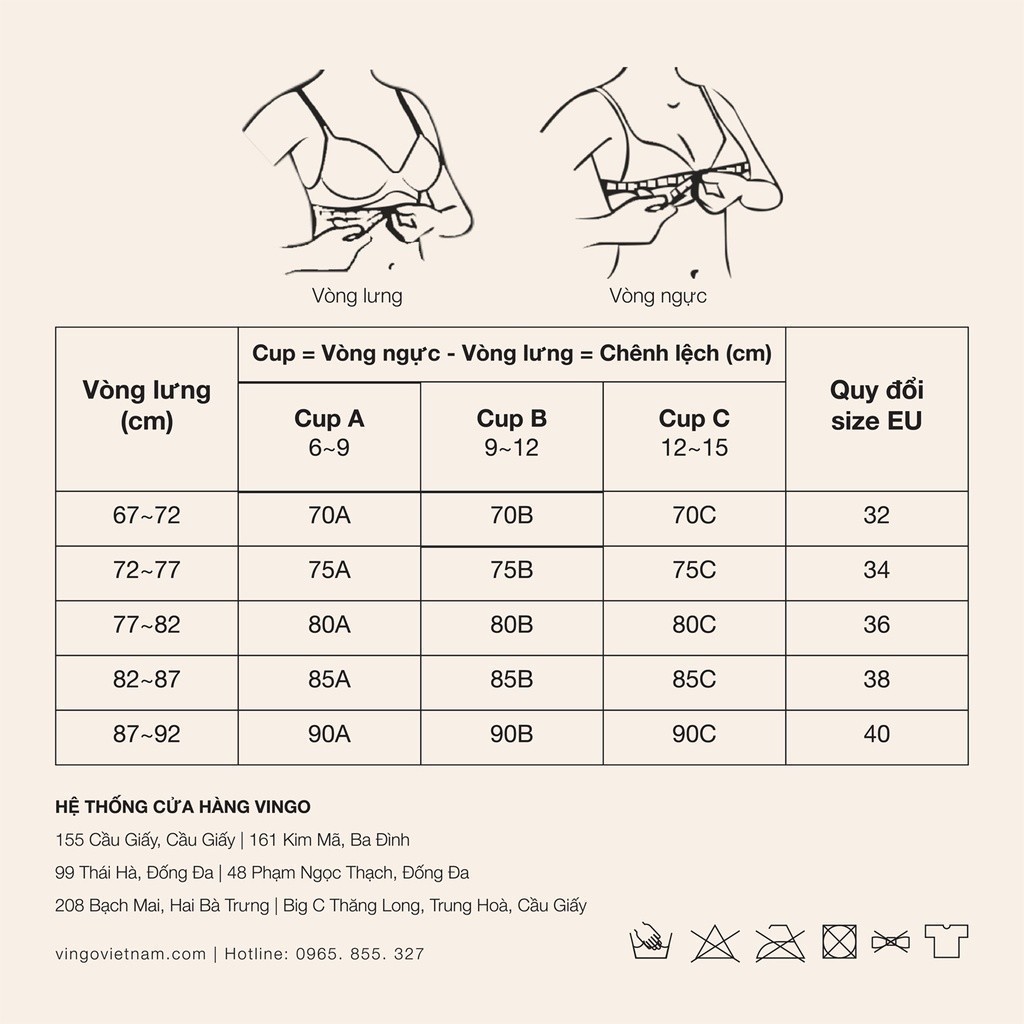 Áo lót nữ có gọng nâng ngực VINGO mút mỏng thoáng khí quả chéo ôm khít tạo form cotton kháng khuẩn mùa Hè S299 VNGO