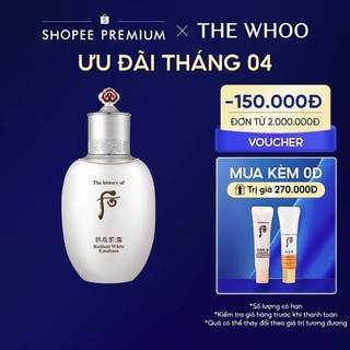 Sữa dưỡng trắng da The history of Whoo Gongjinhyang Seol Radiant White Emulsion 110ml