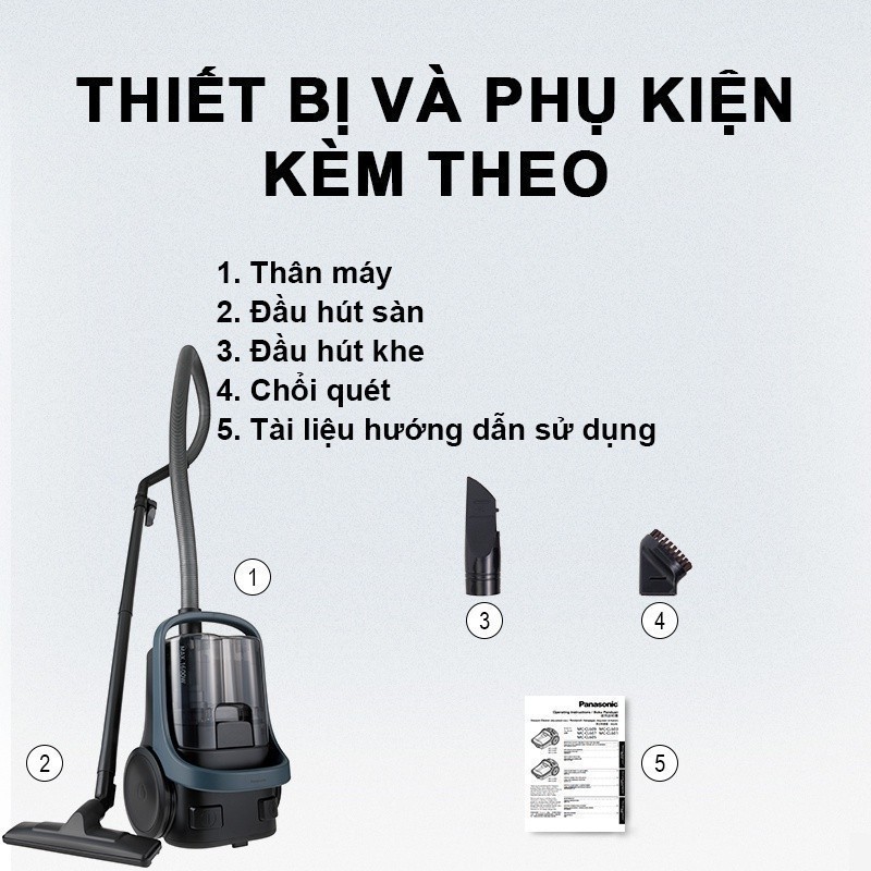 Máy Hút Bụi Dạng Hộp Panasonic MC-CL601AN49 - Công suất 1600W - Công nghệ gió xoáy