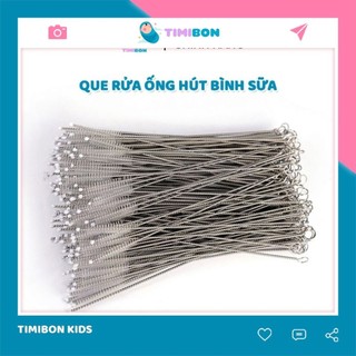 Que Cọ Rửa Ống Hút Bình Sữa Bằng Thép Dẻo Không Rỉ An Toàn Cho Bé Timibon [QR3]