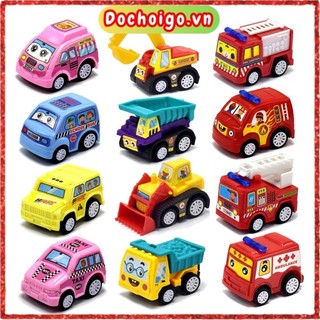 Ôtô đồ chơi, sét 6 ôtô mini chạy đà dochoigo.vn
