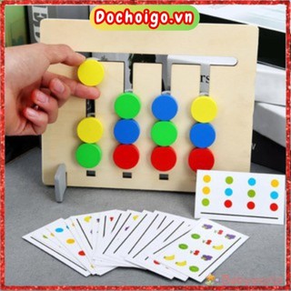 Đồ chơi thông minh cho bé, tư duy logic toán học montessori 4 màu dochoigo.vn