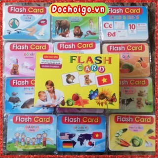 Bộ thẻ học thông minh nhiều chủ đề loại TO song ngữ Anh - Việt, Flashcard cho bé từ 0-6 tuổi dochoigo.vn