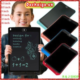 Bảng tự xóa LCD thông minh loại 8.5inch 10inch 12inch giúp cho trẻ 2 3 4 5 6 tuổi vui chơi và học tập dochoigo.vn