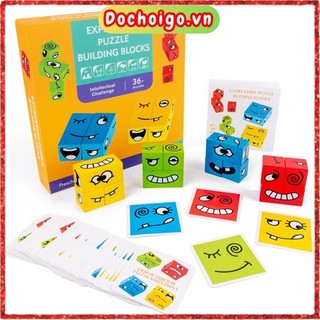 Đồ chơi cho bé, ghép hình biểu tượng cảm xúc phù hợp chơi 1,2 ,3,4 người dochoig.vn