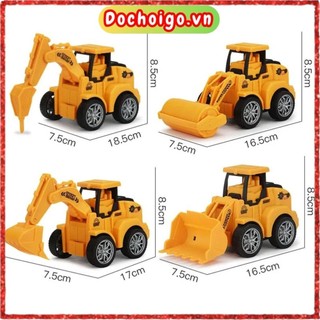 Đồ chơi xe ấn đầu chạy đà cho bé 1 2 3 4 5 tuổi, đồ chơi vận động cho trẻ em dochoigo.vn