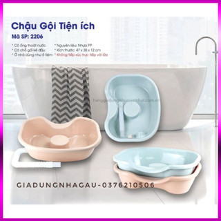 [Siêu Rẻ]  Chậu gội đầu tại giường cho người già, bà bầu, trẻ nhỏ Nhựa Việt Nhật -Thau gội đầu tiện ích -Shop uy tín