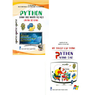 Sách - Combo Python Dành Cho Người Tự Học (Phần Cơ Bản) + Kỹ Thuật Lập Trình Python Nâng Cao (Bộ 2 Cuốn) - STK