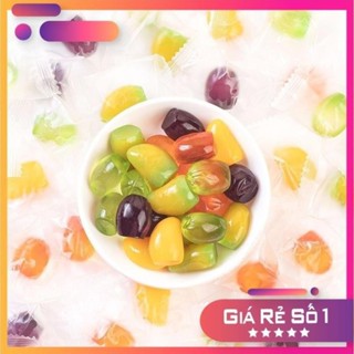 Kẹo Hương Trái Cây Hỗn Hợp, Kẹo dẻo bóc vỏ nhân chảy  9 vị hỗn hợp.