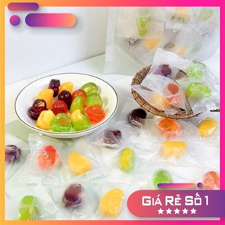[Siêu Rẻ] 1kg Kẹo Hương Trái Cây Hỗn Hợp, Kẹo dẻo bóc vỏ nhân chảy  9 vị hỗn hợp