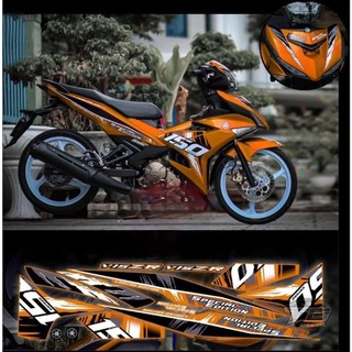 tem rời exciter 150 Malay phối đủ màu xe