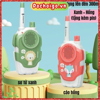 Bộ đàm đồ chơi cho bé combo 2 chiếc đa chiều 2 kênh phạm vi 300m cho trẻ vui chơi dochoigo.vn