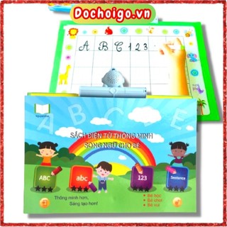 Combo Sách điện tử nói song ngữ thông minh cho bé kèm bút, bảng chữ cái, sách học tiếng Anh Việt-dochoigo.vn