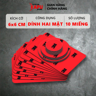 10 miếng dán 2 mặt KAPU cực dính, tiện lợi dễ sử dụng, dính hầu hết được các vật nhỏ hơn 2kg