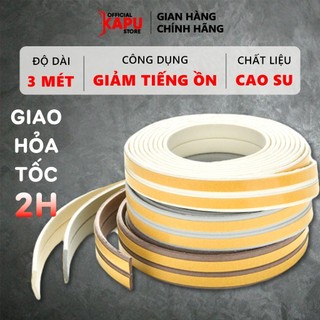 Gioăng cách âm khung cửa KAPU dài 3 mét phù hợp cửa gỗ, nhôm kính giúp cách âm, chống gió, côn trùng hiệu quả
