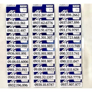 Sim mobi số đẹp