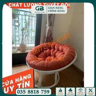 Ảnh thật ghế mây nhựa thư giãn cho gia đình - ghế papasan - ghế thư giãn khung sắt