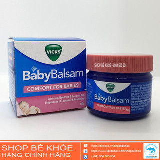 Dầu Vicks Baby Balsam - dầu bôi ấm ngực cho bé