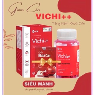 Giảm Cân Siêu Mạnh Vichi++ Hộp 30 viên tặng kèm khoá cân -Giá Sỉ