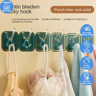 HMD0049 Móc Nhựa Gắn Tường Không Cần Khoan Chống Trượt Cho Nhà Bếp Nhà Tắm