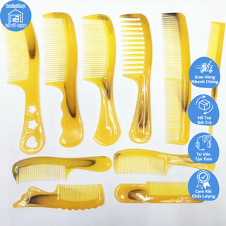 HMD0069 Set 10 Lược Răng Thưa Chải Tóc Massage Da Đầu