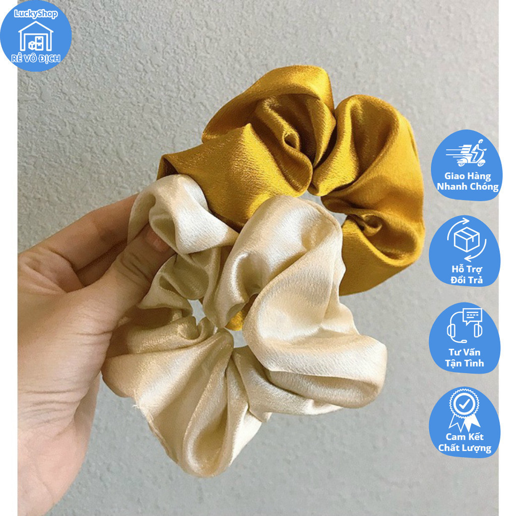 c tóc scrunchie lụa bóng siêu xinh