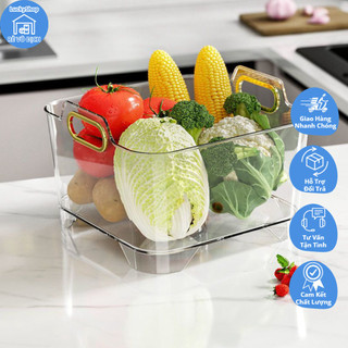 Hmd0163 rổ trong suốt đựng rau củ quả đa năng sang trọng