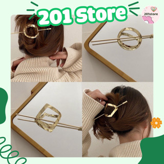 Trâm cài tóc kim loại màu gold, phong cách cổ điển thời trang cho nữ