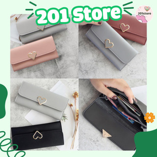 [FREESHIP đơn từ 0đ] Combo 10 Ví da tim dáng dài ( thaonguyen20705 ig )