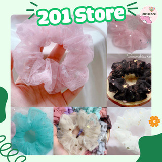 Cột tóc scrunchies sao ren