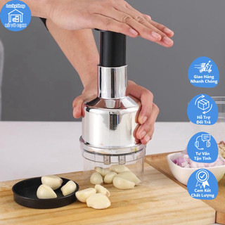 HMD0363 Dụng cụ dập, xay hành tỏi, ớt nhà bếp Inox (Dập tỏi inox)