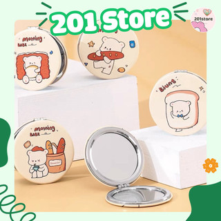 Gương gập 2 mặt hình gấu thỏ dễ thương