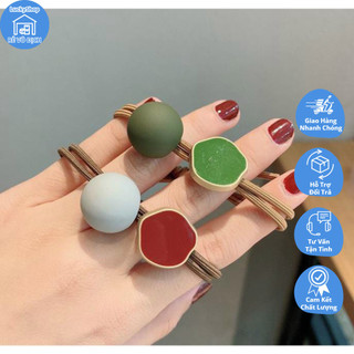  tóc co giãn màu trơn cho nữ