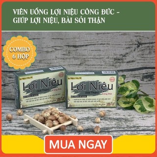 Combo 6 hộp viên uống Lợi Niệu Công Đức - Giúp lợi niệu, bài sỏi thận