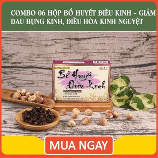 Combo 6 hộp Bổ Huyết Điều Kinh Công Đức - Giúp điều hòa kinh nguyệt không đều, giảm đau bụng kinh