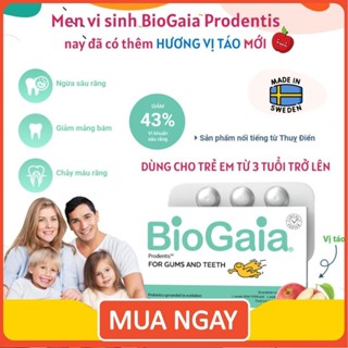 Viên ngậm men vi sinh nha khoa BioGaia ProDentis - Cân bằng khoang miệng, loại bỏ vi khuẩn, mảng bám