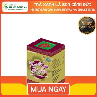Trà Xanh Lá Sen Công Đức - Hỗ trợ Giảm cân, giảm mỡ máu và Cholesterol
