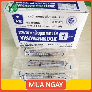 (Lẻ) Bơm tiêm Vinahankook đầy đủ các size 1ml, 3ml, 5ml, 10ml, 20ml