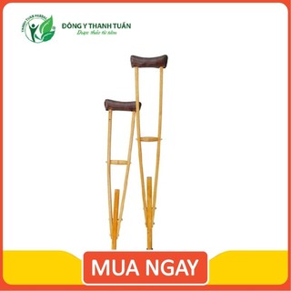 Nạng Chống Nách Bằng Gỗ (1 Cây) – Chăm Sóc Chấn Thương Sau Tai Nạn Hoặc Tai Biến