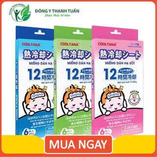 Miếng Dán Hạ Sốt Cooltana Cho Bé – Có 3 Hương Dâu, Táo, Bạc Hà