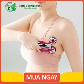 Cây Lăn Massage 3D Hàn Quốc - Dụng Cụ Massage Bằng Tay 3D Dùng Cho Mặt Và Cơ Thể