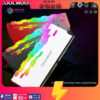 Tản Nhiệt Ram Led RGB Coolmoon RA-2 Diamond - Hỗ Trợ Đồng Bộ Hub Coolmoon và Mainboard