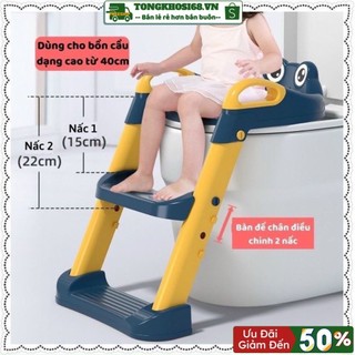 Thang bô vệ sinh, nắp thu nhỏ bồn cầu có thang cho trẻ em, kệ bồn cầu cho bé chất liệu cao cấp