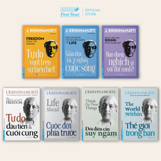 Sách Combo 7 Cuốn Tác Giả Krishnamurti (Bìa Mềm) - First News - FIN