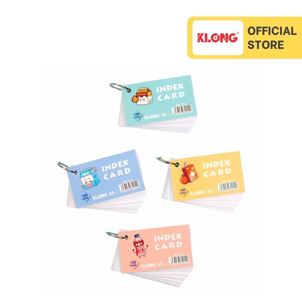 Tập thẻ Index Card KLONG A7- 85 tờ 140/92; MS: 912 ;