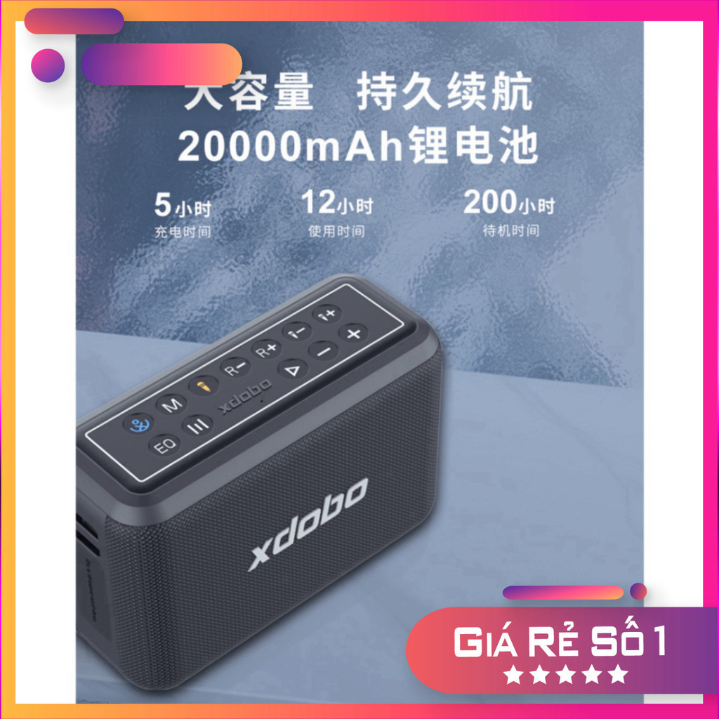 Loa Karaoke Bluetooth XDOBO X8 Pro Kèm 2 Micro Cao Cấp, Công Suất 120W Thiết Kế Cực Đẹp, Âm Thanh Hay nhanh .