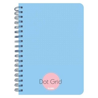 (Combo 5/3/1 cuốn) Sổ Dot Grid lò xo kép KLONG B5- 200 trang 120/92; MS: 962
