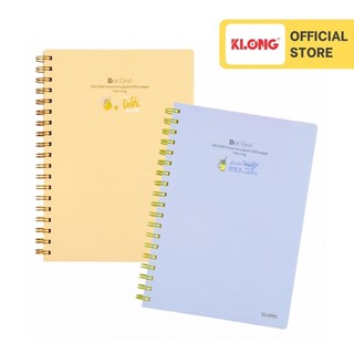 Vở dot grid lò xo kép bìa nhựa 2 mặt klong b5 200 trang 100/76; ms: 579 ;